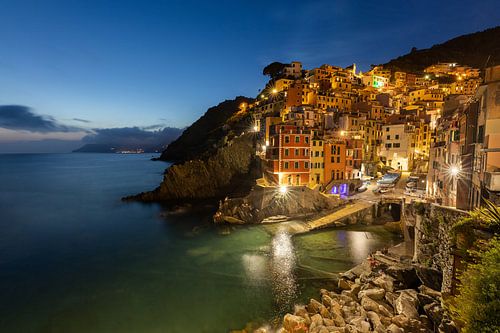 Riomaggiore in der  Cinque Terre in Ligurien