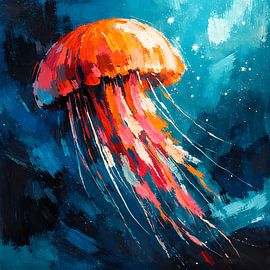 Leuchtende Qualle im Ozean von ButterflyPix