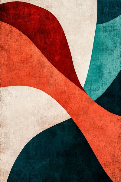 Abstracte kleurvormen - Minimalistisch van Poster Art Shop