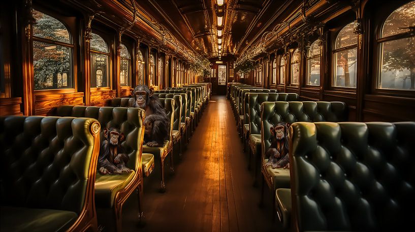 Monkey express on the way. by Harry Stok