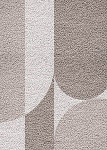 TW Living - Abstract Teddy art KARL beige