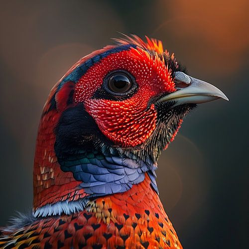Macro View of Pheasant Bird