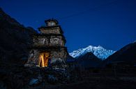 Sonnenuntergang im Himalaja. von Jeroen Cox Miniaturansicht