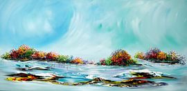 Monde bleu sur Gena Theheartofart