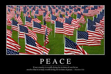 STK107157M-Peace: Inspirational Quote and Motivational Poster
