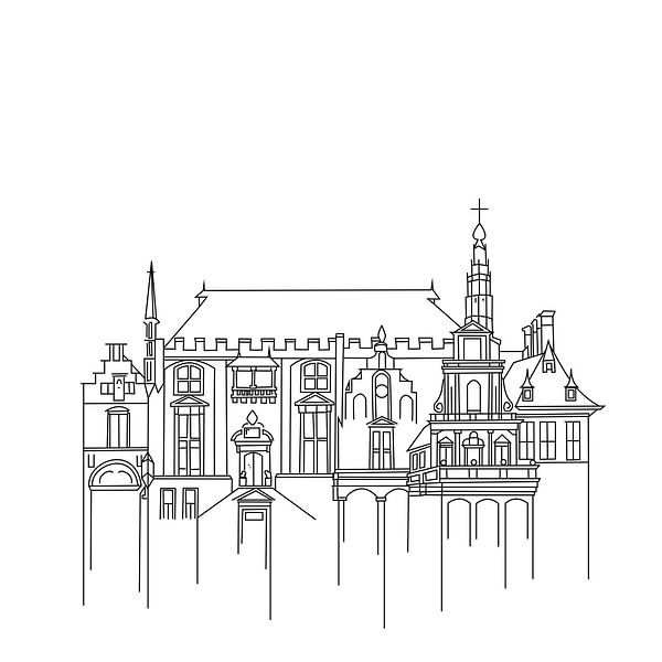 Rathaus von Haarlem von Fela de Wit