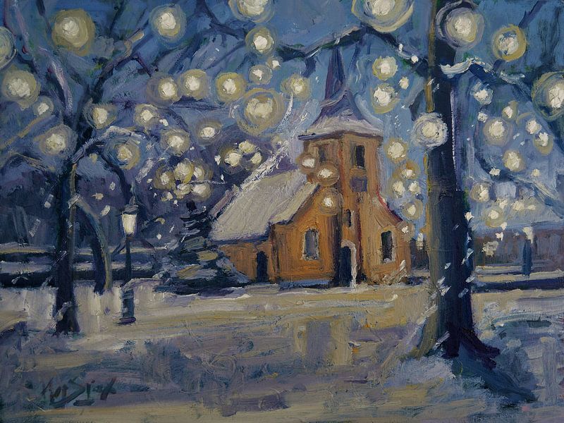 L'hiver autour de la chapelle par Nop Briex