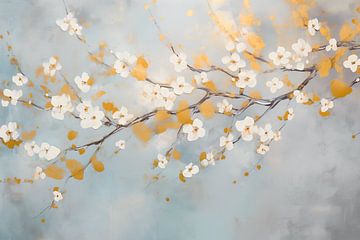 Blüte mit Blattgold von Caroline Guerain