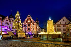 De kerstmarkt van Gotha