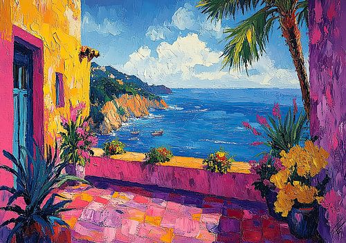 Matisse geïnspireerd Middellandse Zee Zeezicht Fauvisme