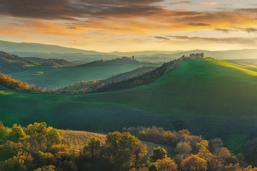 Paysage d'automne à Crete Senesi, Toscane