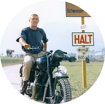 Steve McQueen, The Great Escape (1963) van Bridgeman Images