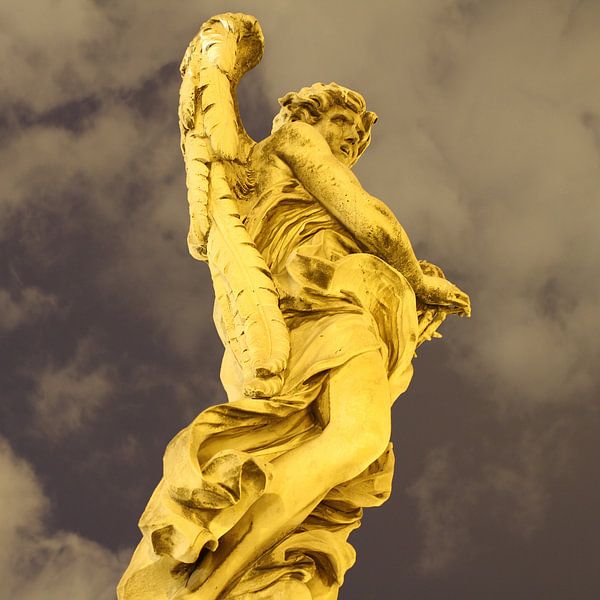 Angel on the Castel Sant'Angelo in Rome by rene marcel originals