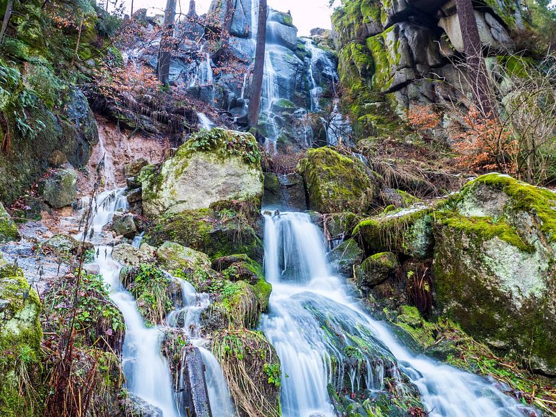Blauenthal Waterval in het Ertsgebergte van Animaflora PicsStock