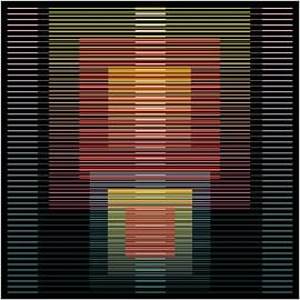Vibrant Linear Abstract by Marcio Pontes
