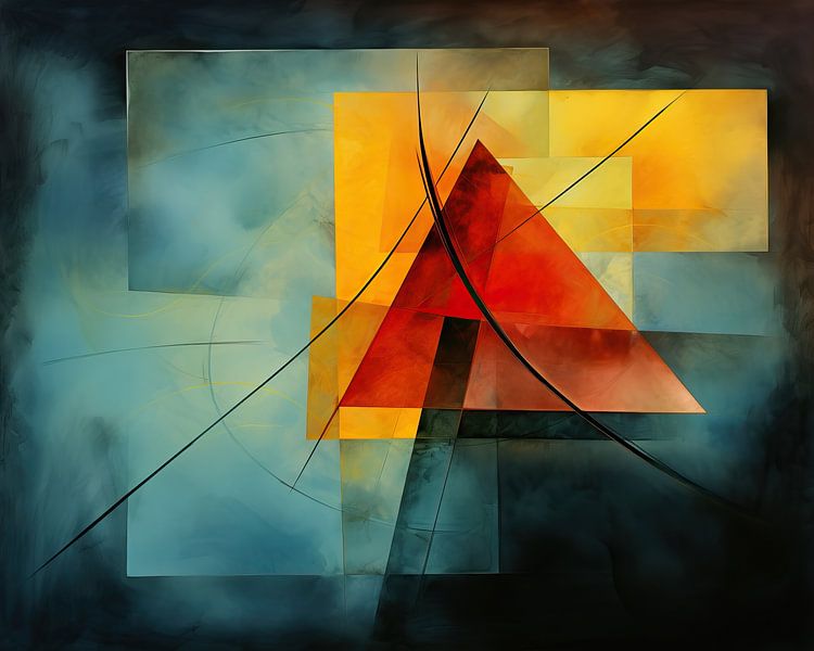 Abstrakt in Aquarell 75997 von Abstraktes Gemälde