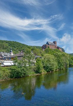 Heimbach (Eifel) aan de rivier de Rur