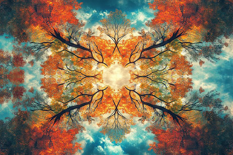 digital fiction print kaleidoscope by Egon Zitter