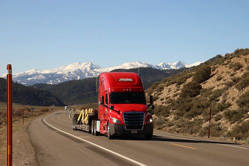 Truck in the Rockey Mountains