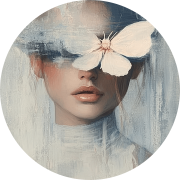 Whisper of Wings – Dromerig portret met vlinder