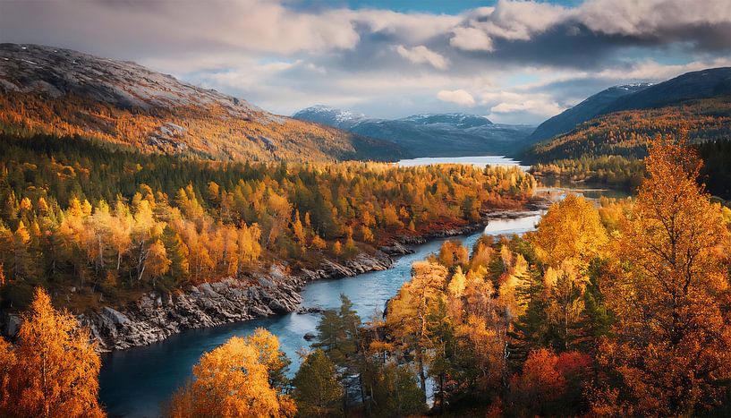 Autumn landscape with colours by Mustafa Kurnaz