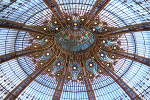 Structure du toit Galeries Lafayette Paris