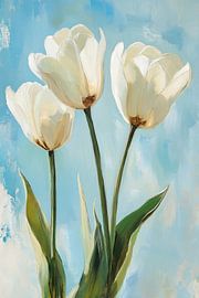 White tulips by ARTemberaubend