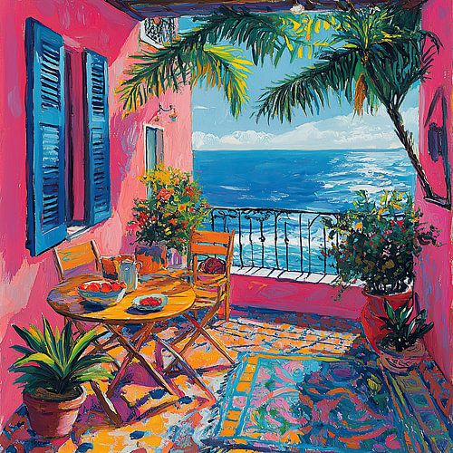 Matisse geïnspireerde zee zeezicht