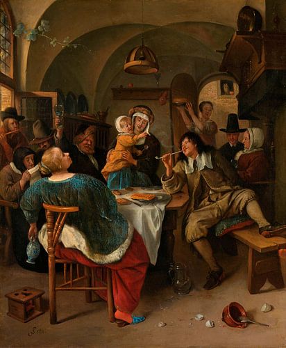 Familiescène, Jan Havicksz. Steen