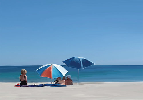 On the beach
