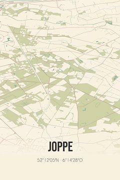 Vintage landkaart van Joppe (Gelderland) van Rezona
