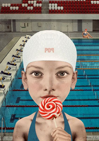 Swimming Pool and Popsicle by Blikstjinder by Betty J