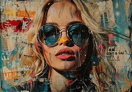 Sonnenbrille auf Zeitungspapier von Dunto Venaar