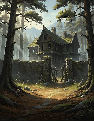 De heksenwoning, verscholen tussen de dennen