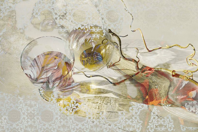 Mysterious Glass. Chic Still Life. by Alie Ekkelenkamp