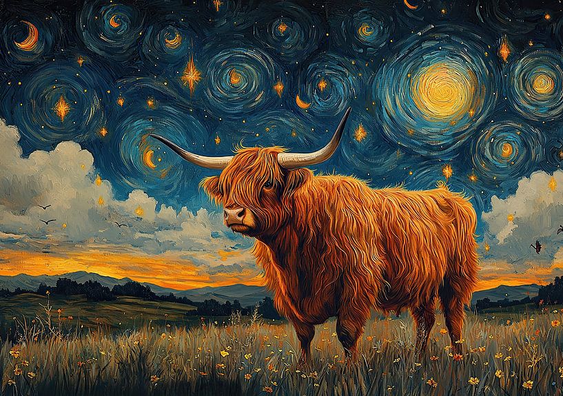 Scottish Highland cattle &quot;Pure nature: the majestic cow of the Highlands&quot; by Niklas Maximilian