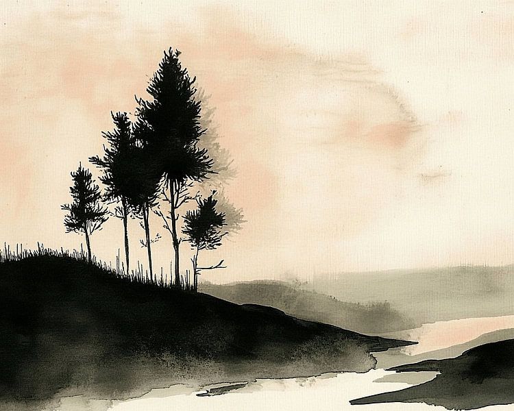 Hill River | Whispering Dawn by Zen and More