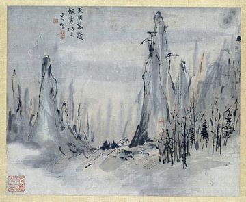Chinese schildering, Gao Qipei, 1700 - 1750