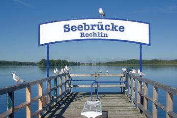 Rechlin pier,Müritz,Mecklenburgs merengebied van Peter Eckert