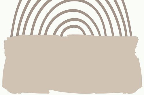 Douceur Scandinavie Arc-en-ciel Paysage Beige