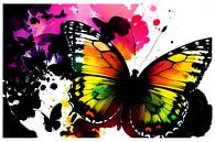 Kleurrijk vliegen: een levend kunstwerk - De kleurrijke vlinder van ButterflyPix thumbnail