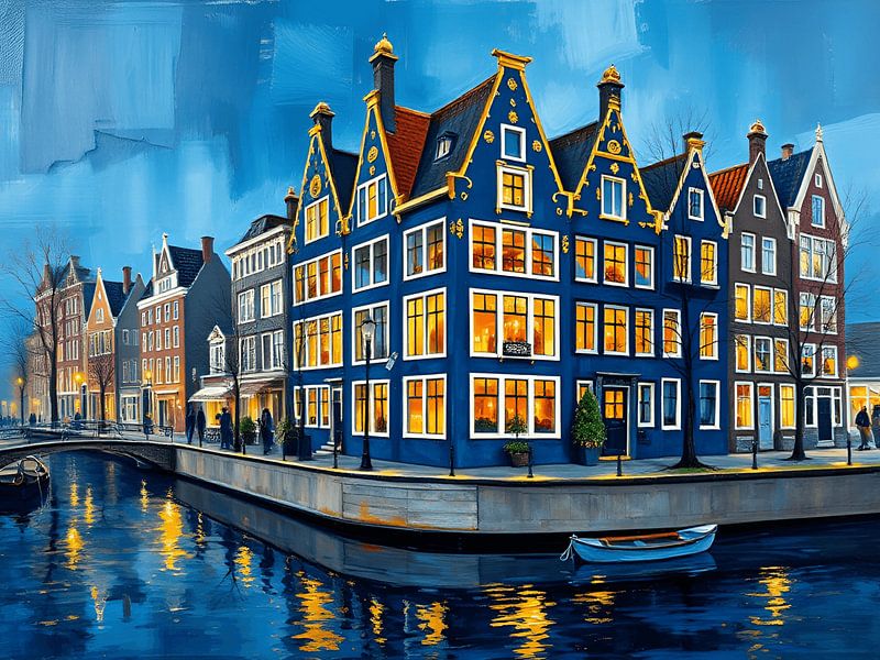 Amsterdam canals by On Your Wall