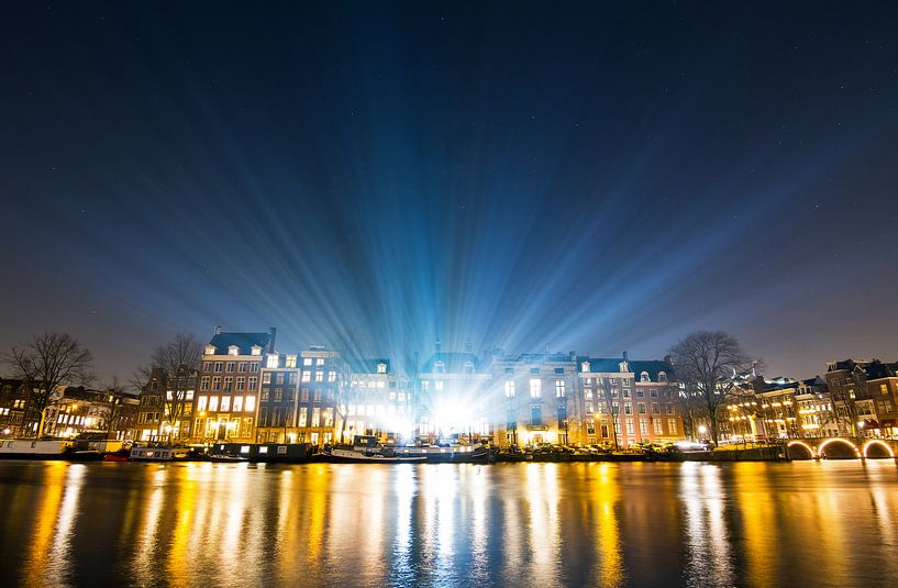 Amsterdam lichtshow van Dennis van de Water