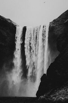 Skógafoss waterval IJsland van Holly Klein Oonk