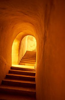 L'escalier du vignoble
