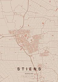 Stadtplan von Stiens von Stef van Campen