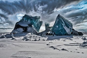 Pack ice in the Asgardbukta by Kai Müller