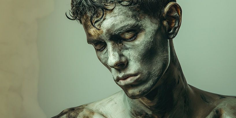 Digitally created man in surrealist style by Art Bizarre
