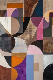 Kubistisch Abstracte Compositie van Agnita Langeveld