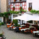 Quaint Market Square of Beilstein on the Moselle by Gisela Scheffbuch thumbnail